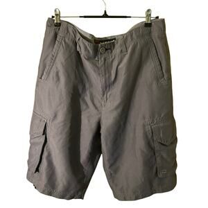 Tony Hawk Grey Skater Cargo Shorts Size 36 Utility Streetwear Gorpcore